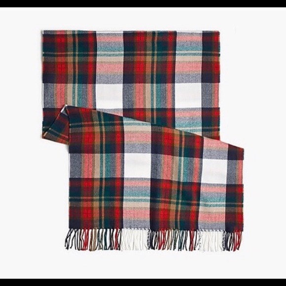 J Crew Plaid Scarf - Picture 2 of 7